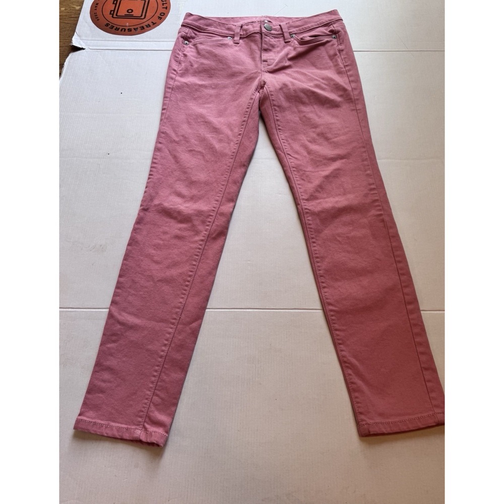 Loft Jeans Sz‎ 2 Petite Women's  Coral Pink Modern Skinny
